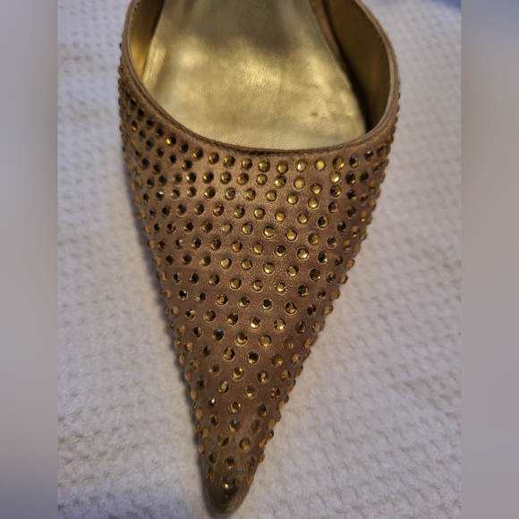 Gold Sparkle Aldo Heels - Picture 2 of 8